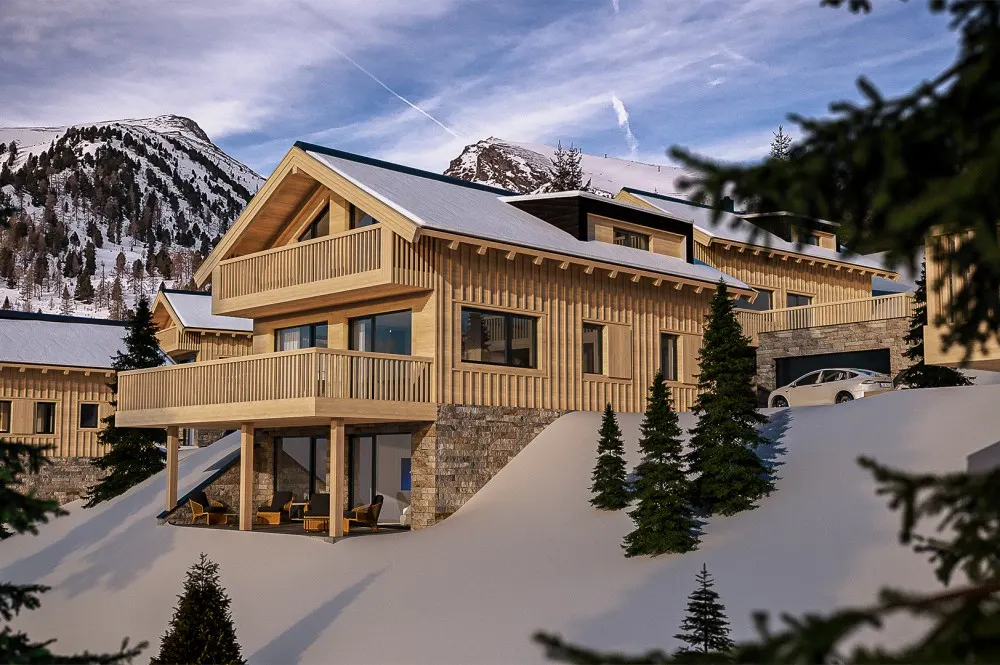KITZIMMO-exklusives Almchalet 1 in Toplage kaufen - Immobilien Falkertsee Kärnten.