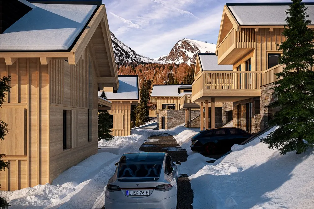 KITZIMMO-exklusives Almchalet 9 in Toplage kaufen - Immobilien Falkertsee Kärnten.