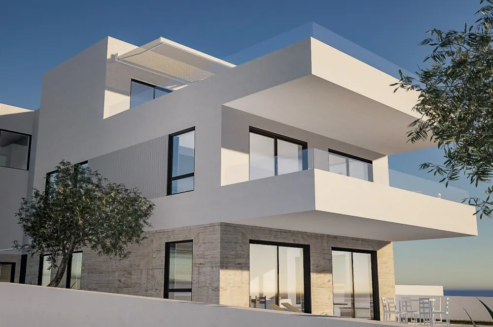 KITZIMMO-Grundstück mit Meerblick & Baugenehmigung für ein Apartmenthaus - Immobilien Kroatien.