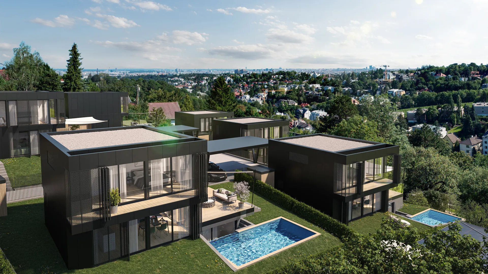 KITZIMMO-Neubau-Luxusvilla in Toplage kaufen - Immobilien Wien Döbling.